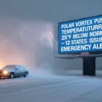 Polar Vortex Pushes Temperatures 25°F Below Normal — 12 States Issue Emergency Alerts